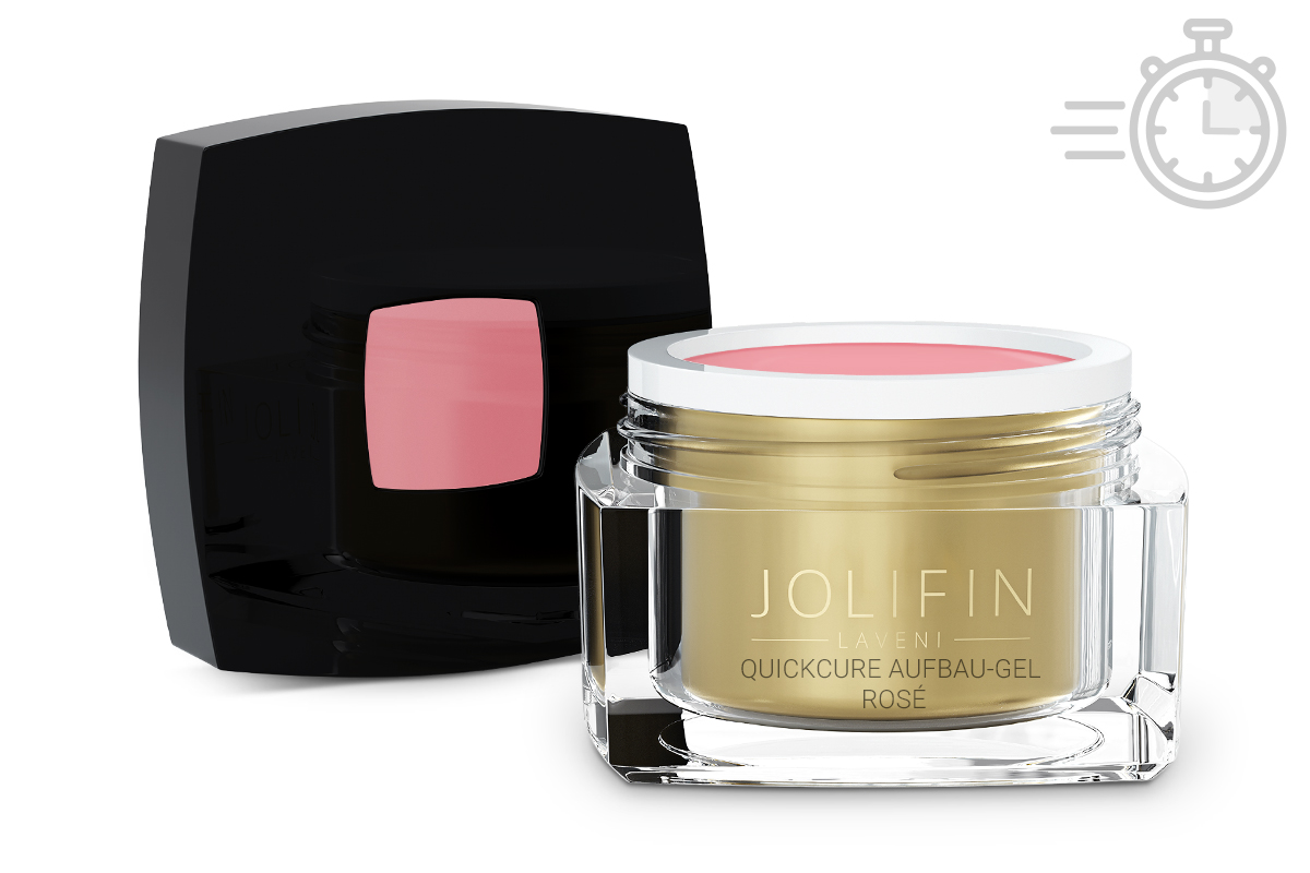 Jolifin LAVENI - QuickCure Aufbau-Gel rosé 30ml