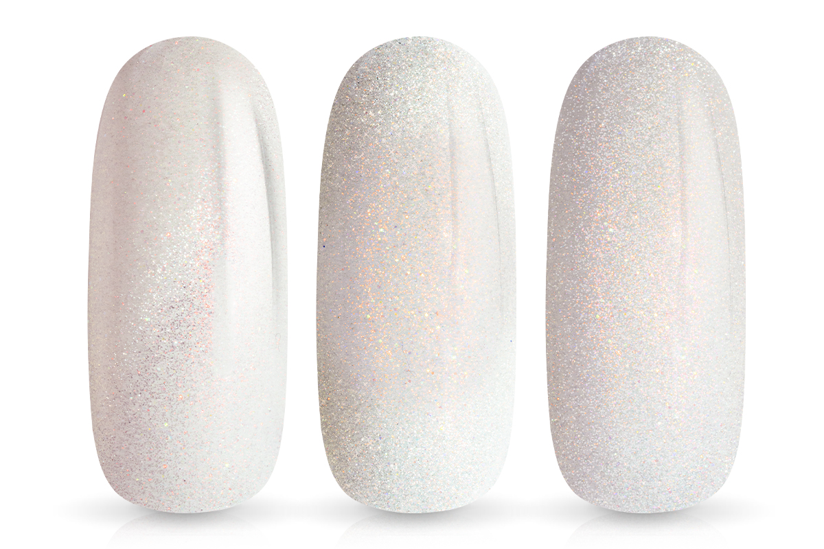 Jolifin LAVENI Shellac - Cat-Eye peach white pearl 10ml