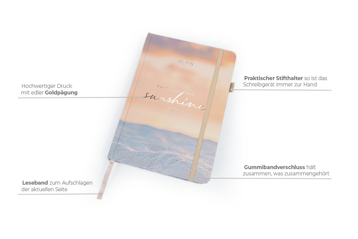 Jolifin Terminplaner Kalender 2026 - sunshine