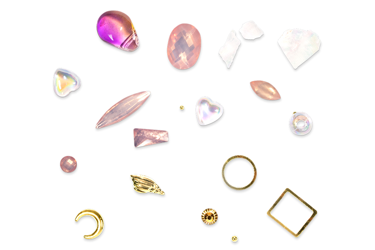 Jolifin LAVENI Luxury Nail-Art Mix - Perlmutt opal rosé