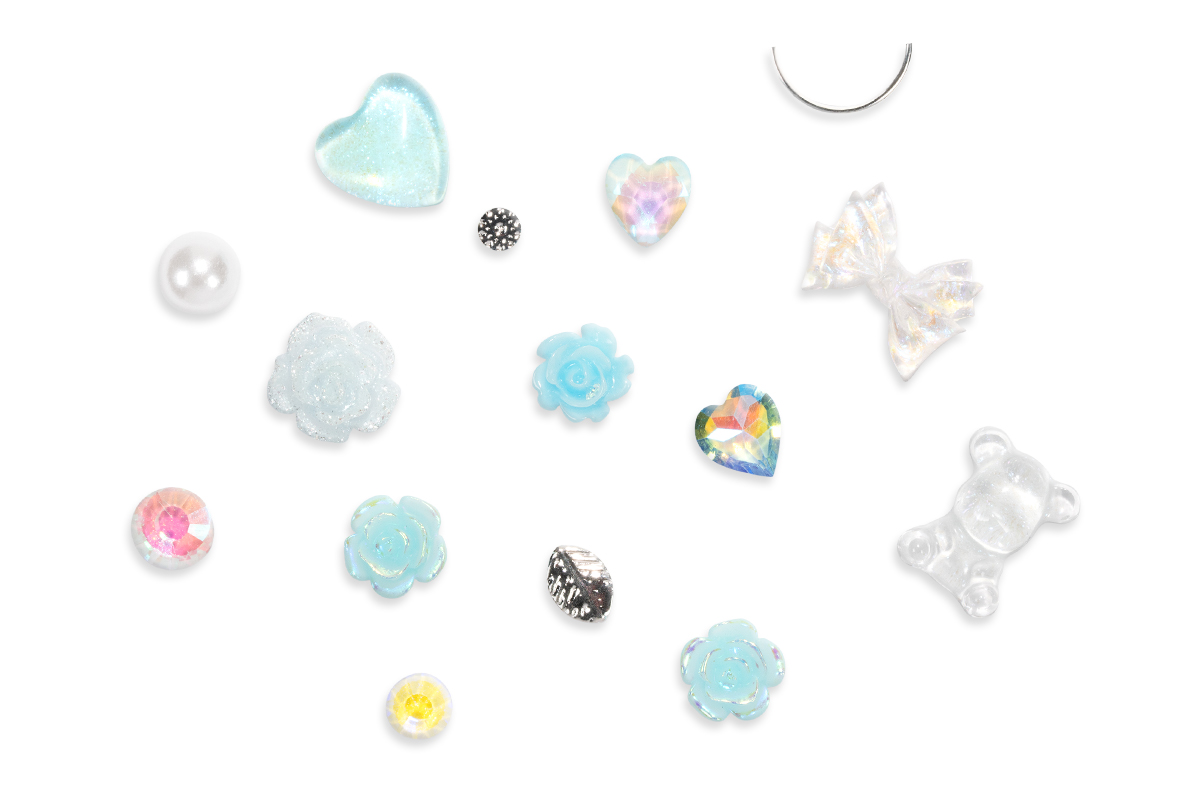 Jolifin Nailart-Display - babyblue mix