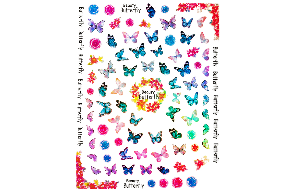 Jolifin LAVENI XL Sticker - Butterfly Hologramm Nr. 5