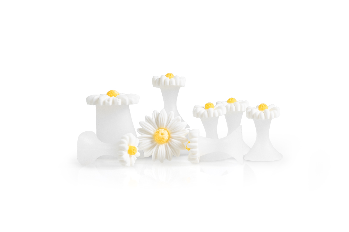 Jolifin pedicure toe separators - Daisies single 