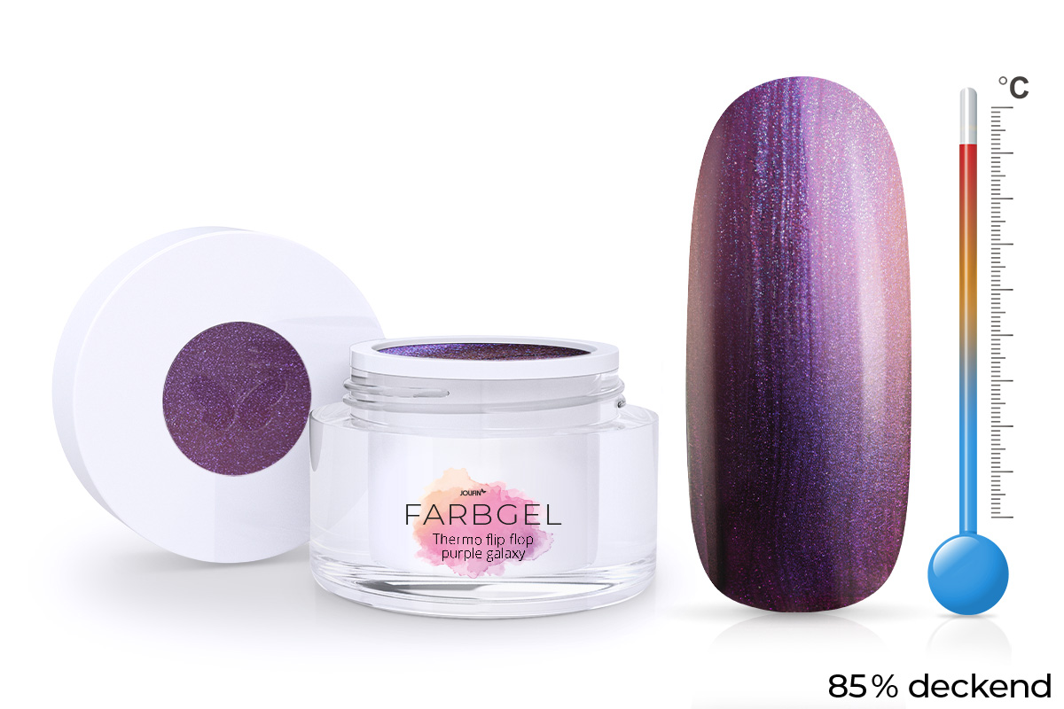 Jolifin Thermo Farbgel Flip-Flop purple galaxy 5ml