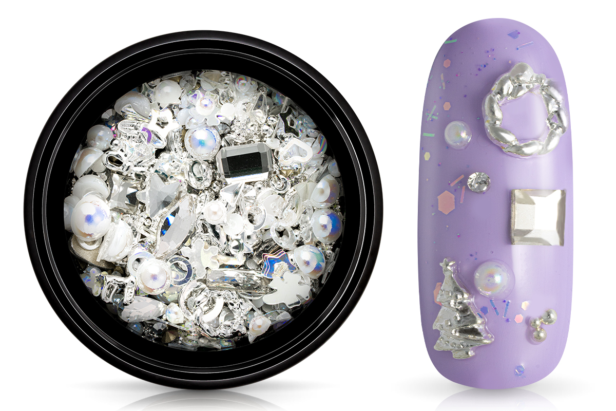 Jolifin LAVENI Luxury Nail-Art Mix - Christmas silver