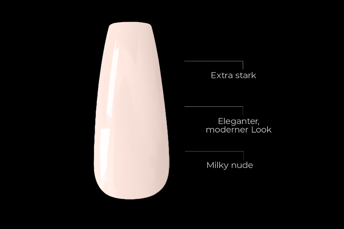 Jolifin 120 Tipbox Press-On Coffin - medium extra strong milky nude