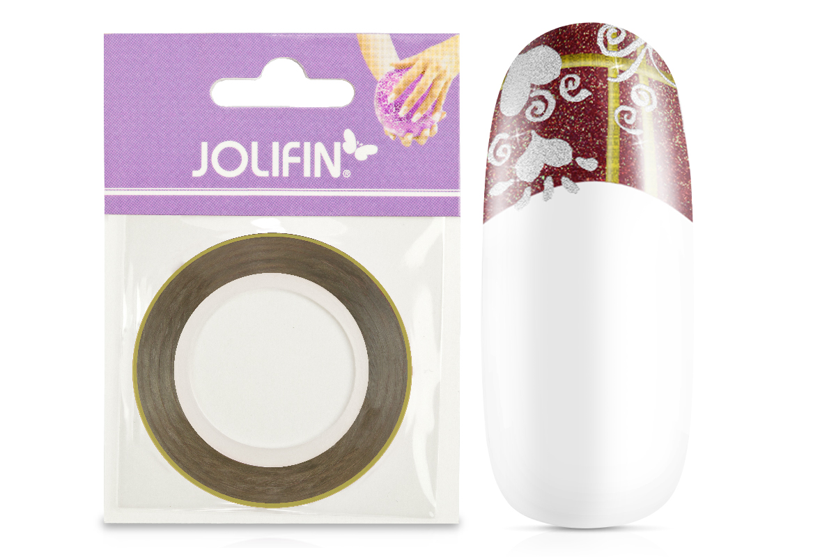 Nail art pinstripes gold