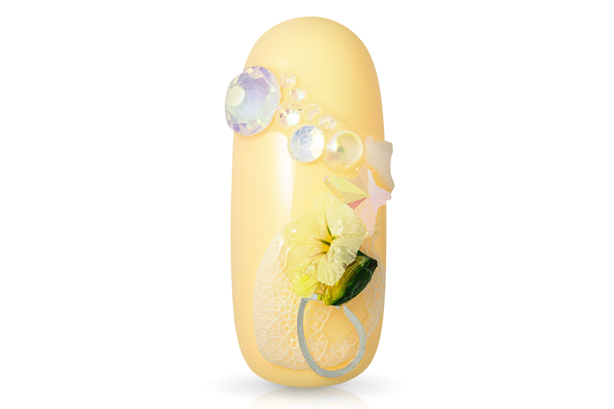 Jolifin Nailart Display - Dried Flowers & Einleger Mix white