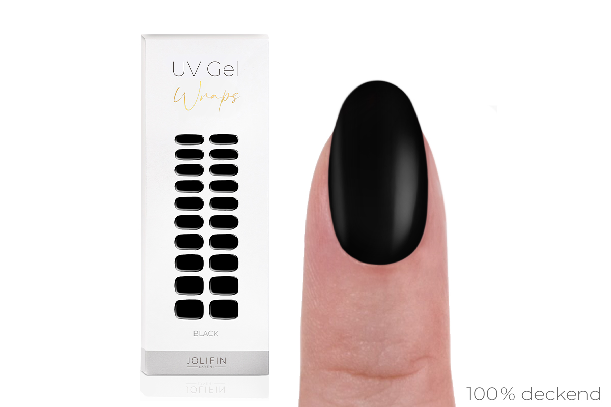 Jolifin LAVENI UV Gel-Wraps - black