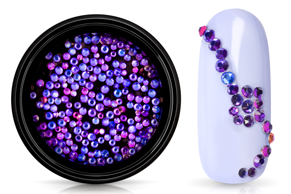 Jolifin LAVENI Strasssteine 150 Stück - purple 1,2mm