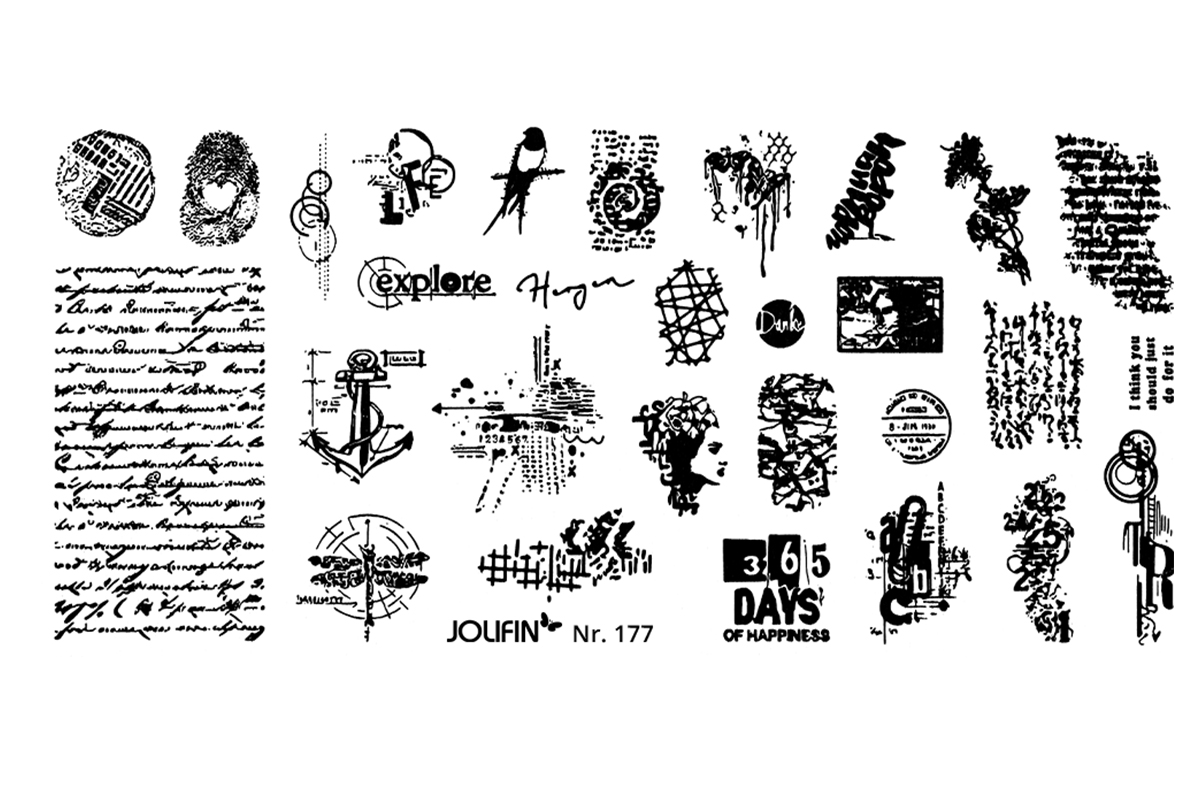 Jolifin Stamping stencil - No. 177
