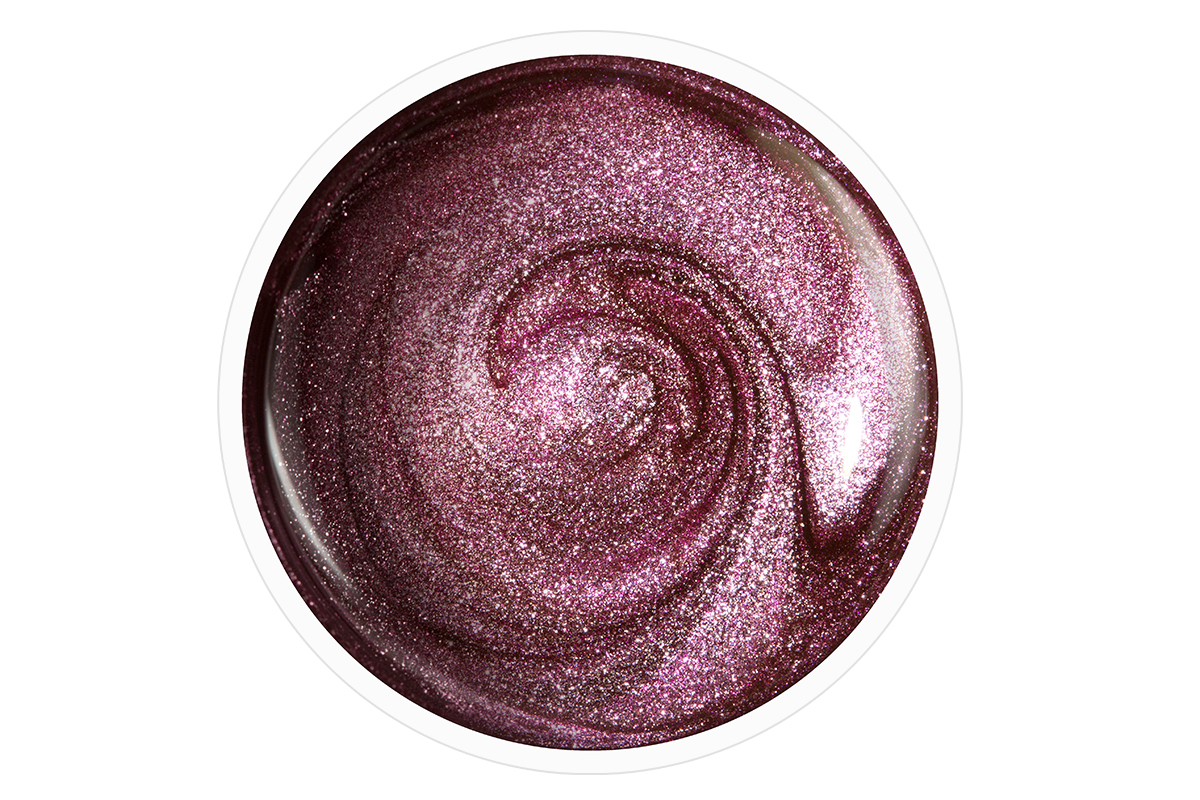 Jolifin Stamping-Lack - plum glitter 12ml