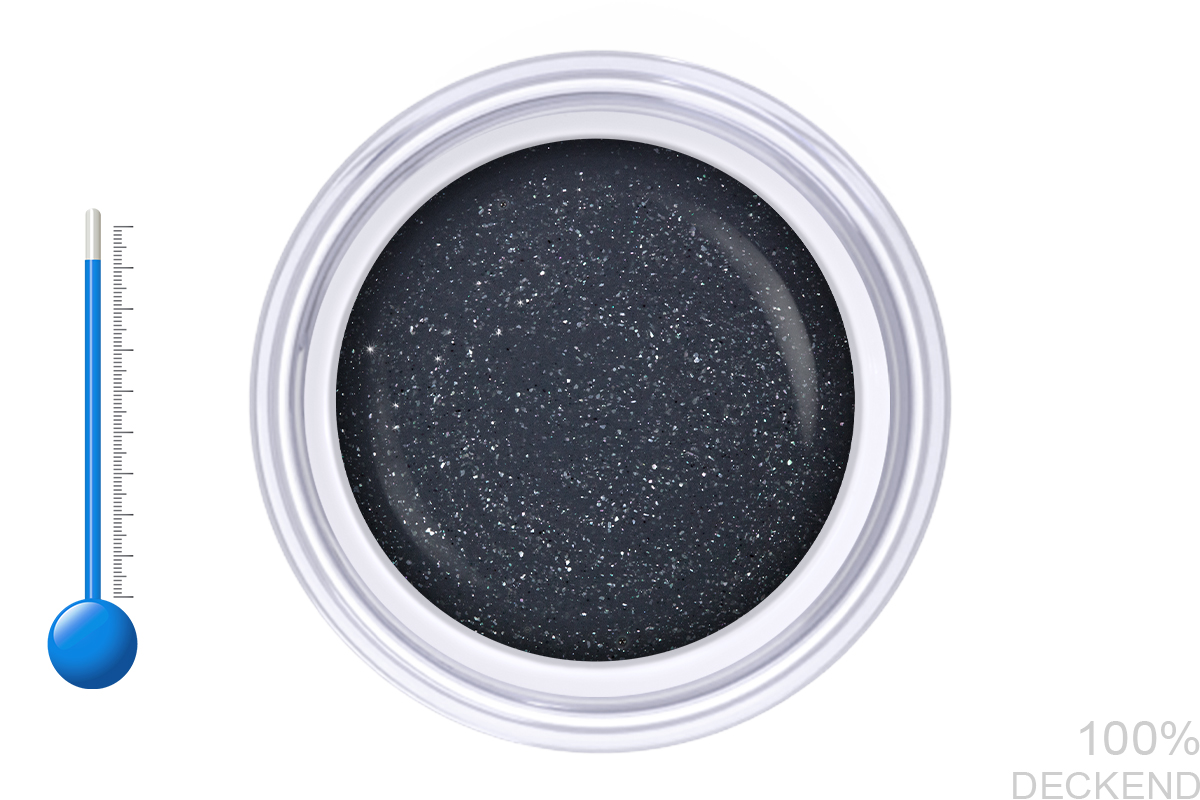 Jolifin Thermo Farbgel grey glitter 5ml