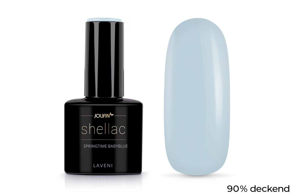 Jolifin LAVENI Shellac - springtime babyblue 10ml