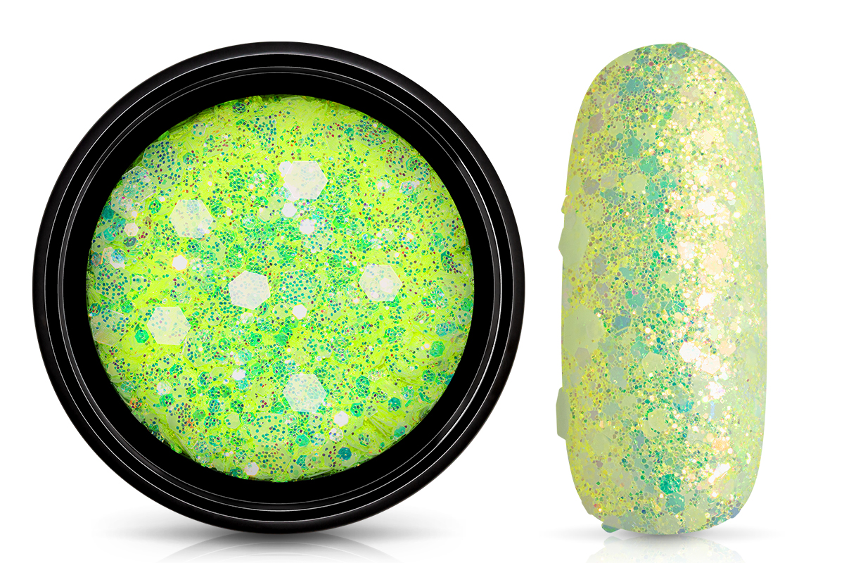 Jolifin LAVENI Nightshine Glittermix - neon-sunshine