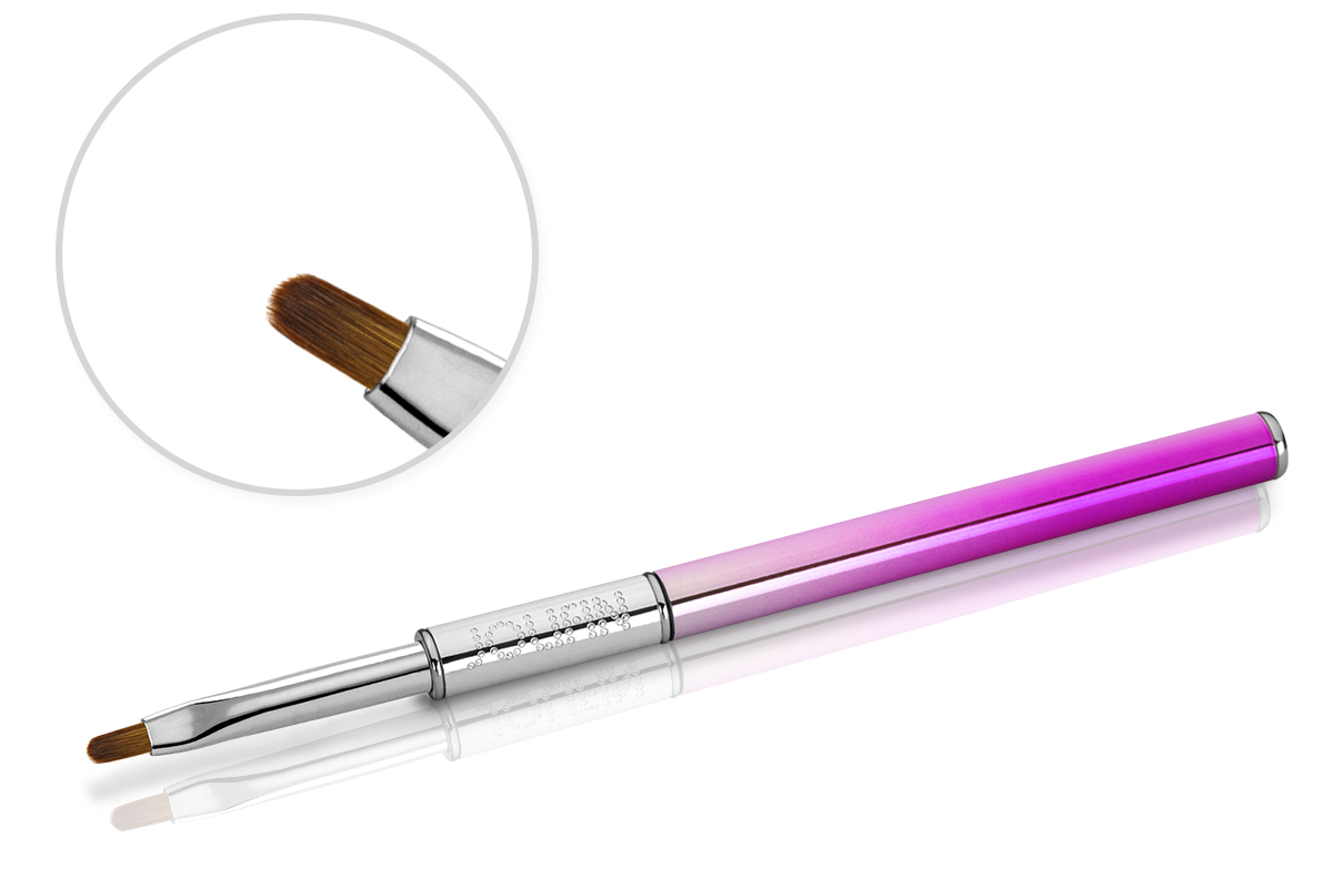 Jolifin Chrome Gel-Pinsel - oval Gr. 1