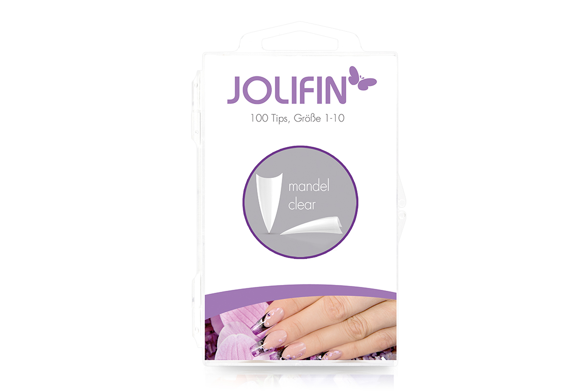 Jolifin 100er Tipbox Mandel clear