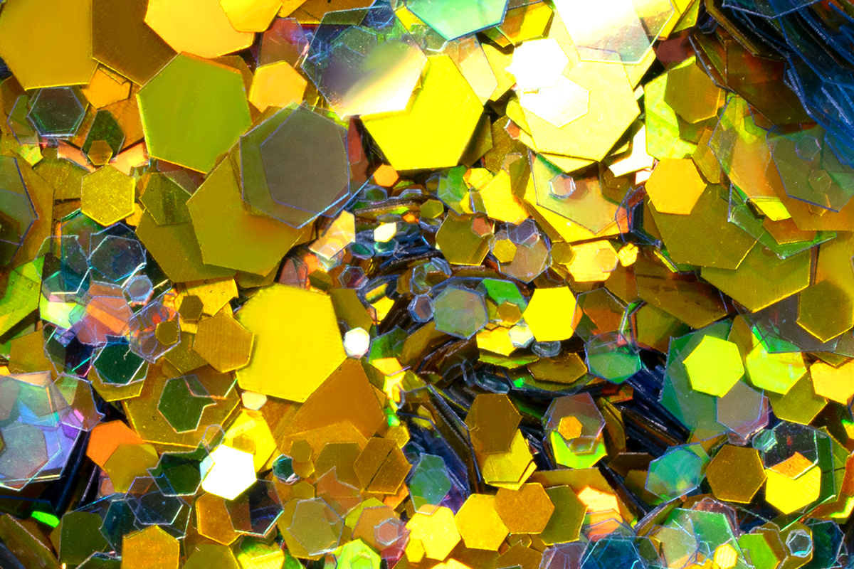Jolifin Hexagon Glitter - gold
