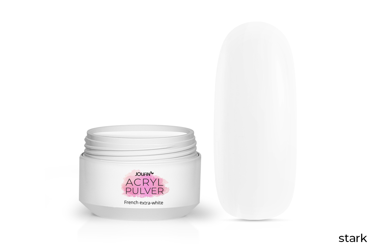 Jolifin Acryl Pulver - French extra-white 10g