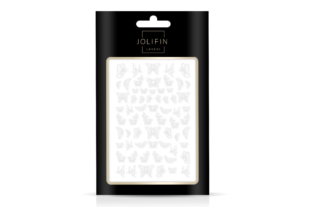 Jolifin LAVENI XL Sticker - Butterfly white 1