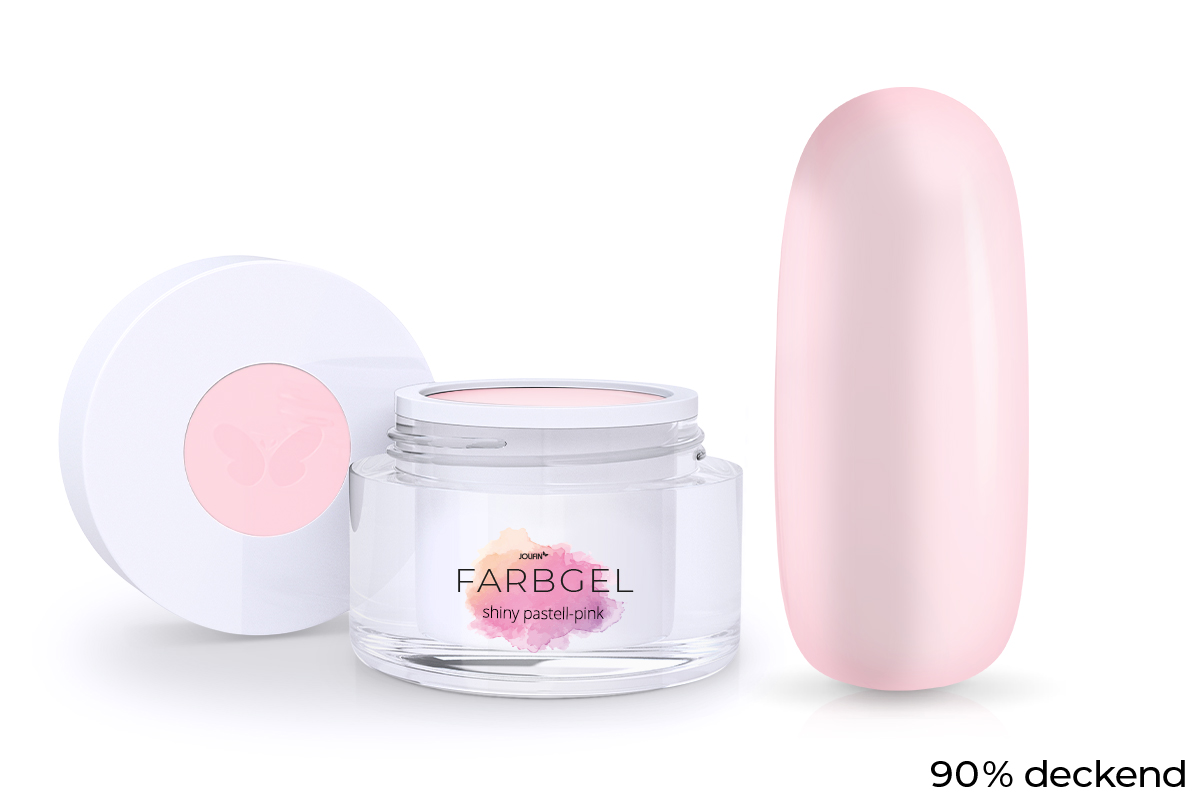 Jolifin colour gel shiny pastel pink 5ml