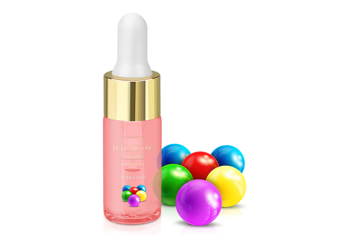 Jolifin LAVENI Nagelöl - Bubble Gum 10ml