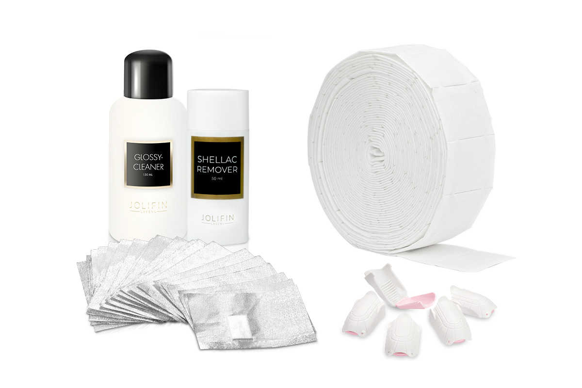 Jolifin LAVENI Shellac Starter Set - M - Luna Device & Storage Bag