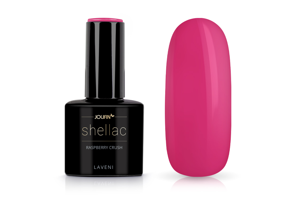 Jolifin LAVENI Shellac - raspberry crush 10ml