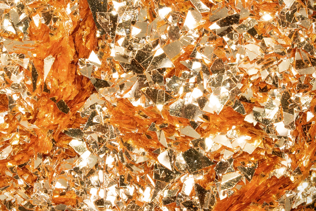 Jolifin Mini Soft Foil Flakes - champagne-copper