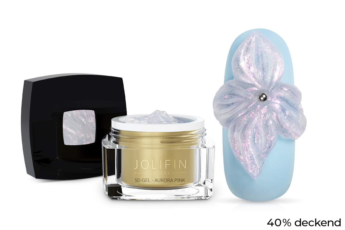 Jolifin LAVENI 5D-Gel - aurora pink 5ml