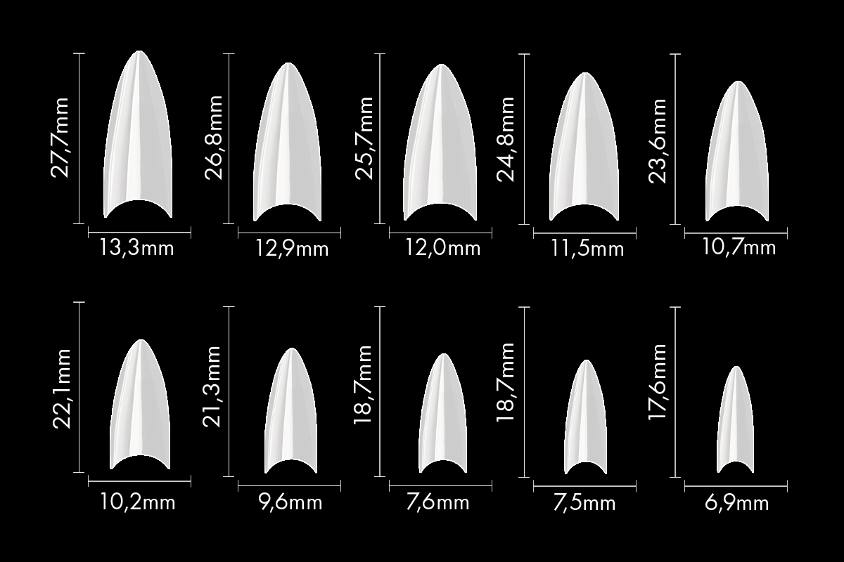 Jolifin 100er Tipbox Stiletto natur