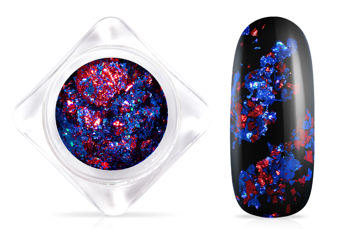 Jolifin Foil Flakes - Hologramm red-blue