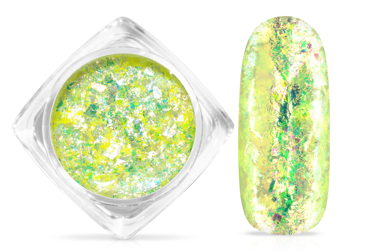Jolifin Soft Opal Flakes - pastel neon-yellow