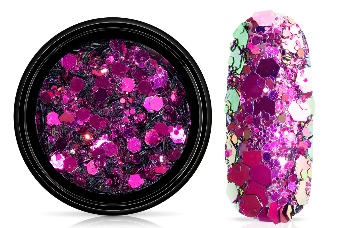 Jolifin LAVENI Chameleon Glittermix - deep magenta