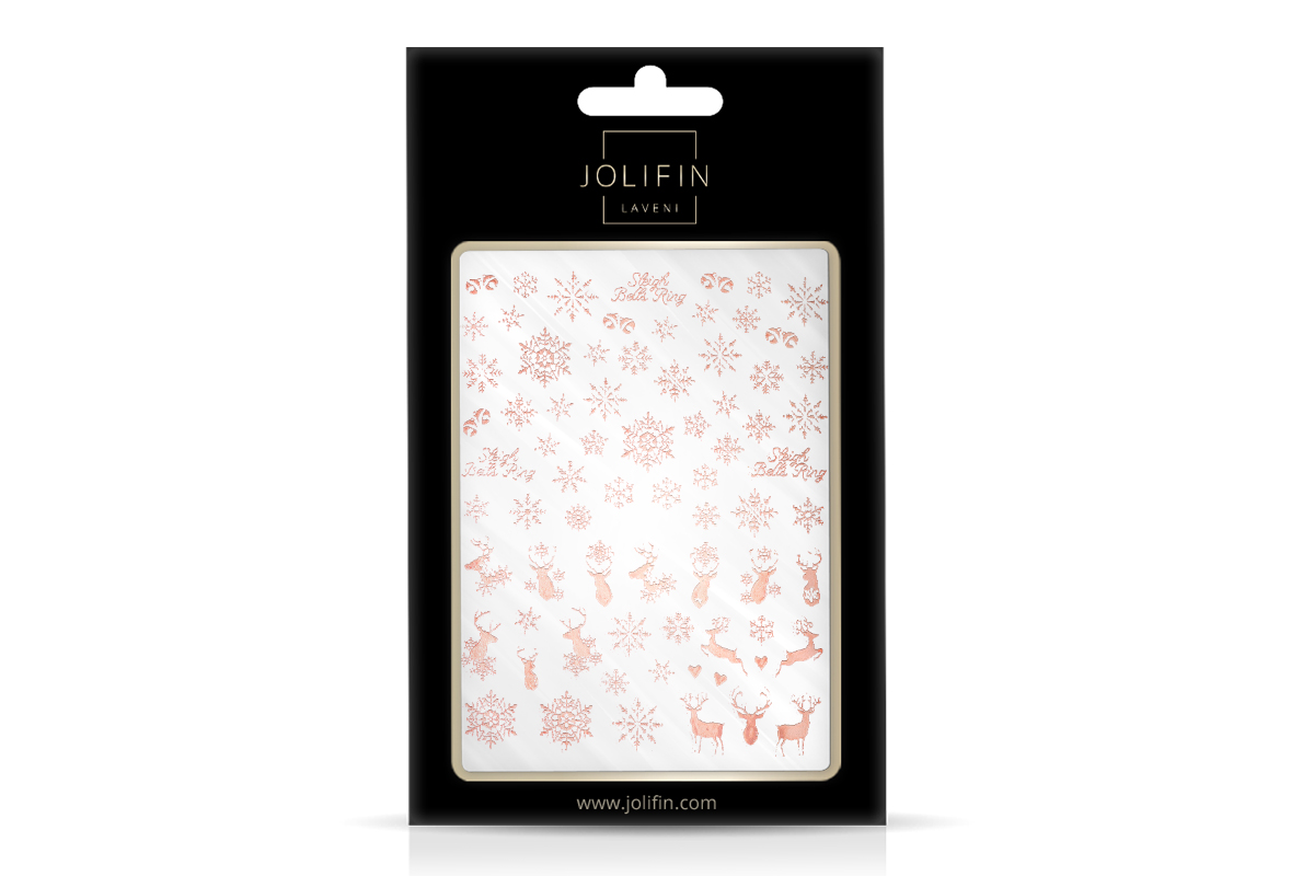 Jolifin LAVENI XL Sticker - rosé-gold christmas Nr. 4