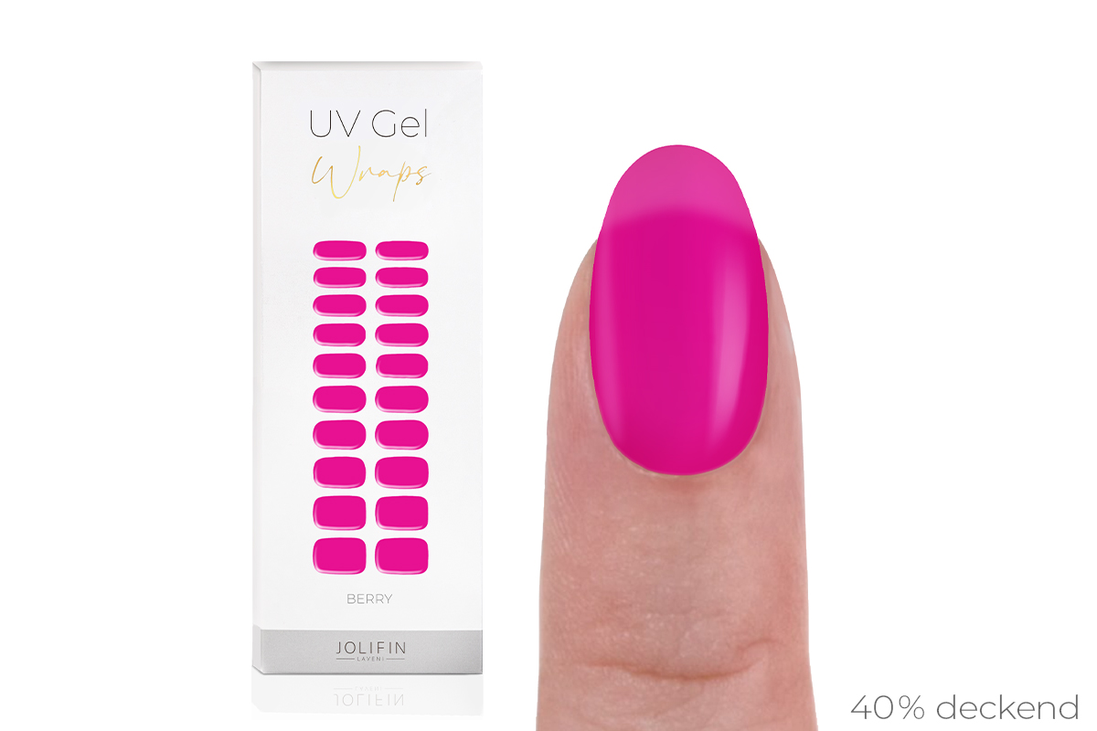 Jolifin LAVENI UV Gel-Wraps - berry
