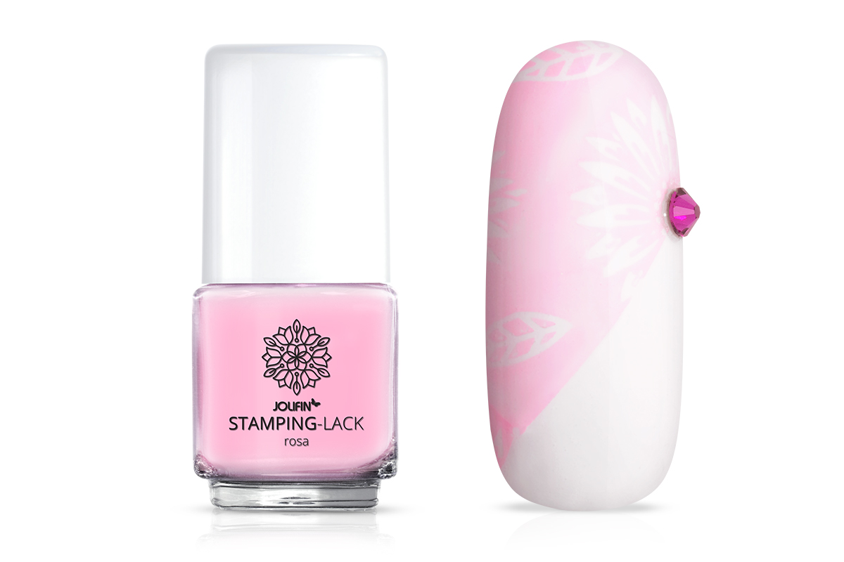 Jolifin Stamping-Lack - rosa 12ml
