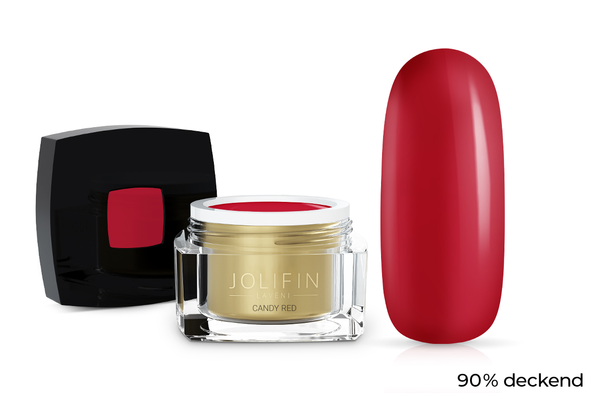 Jolifin LAVENI colour gel - candy red 5ml