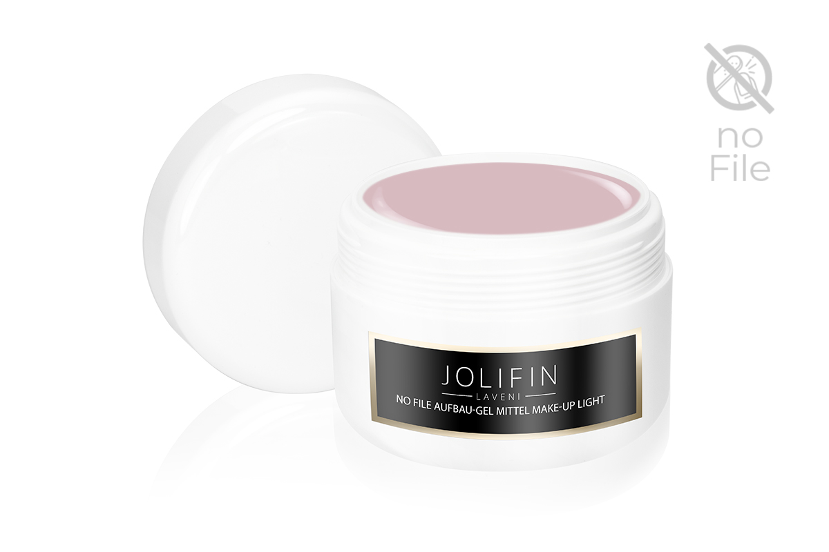 Jolifin LAVENI Refill - No File Aufbau-Gel mittel make-up light 250ml