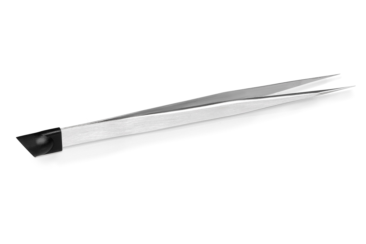 Jolifin Nail Art Tweezers 2in1 - Silver
