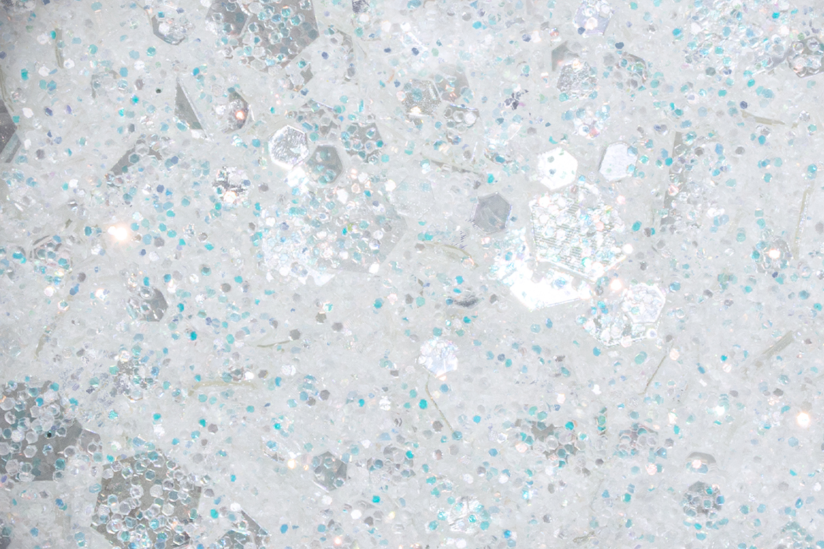 Jolifin LAVENI Crystal Glitter - dreamy pastell-white