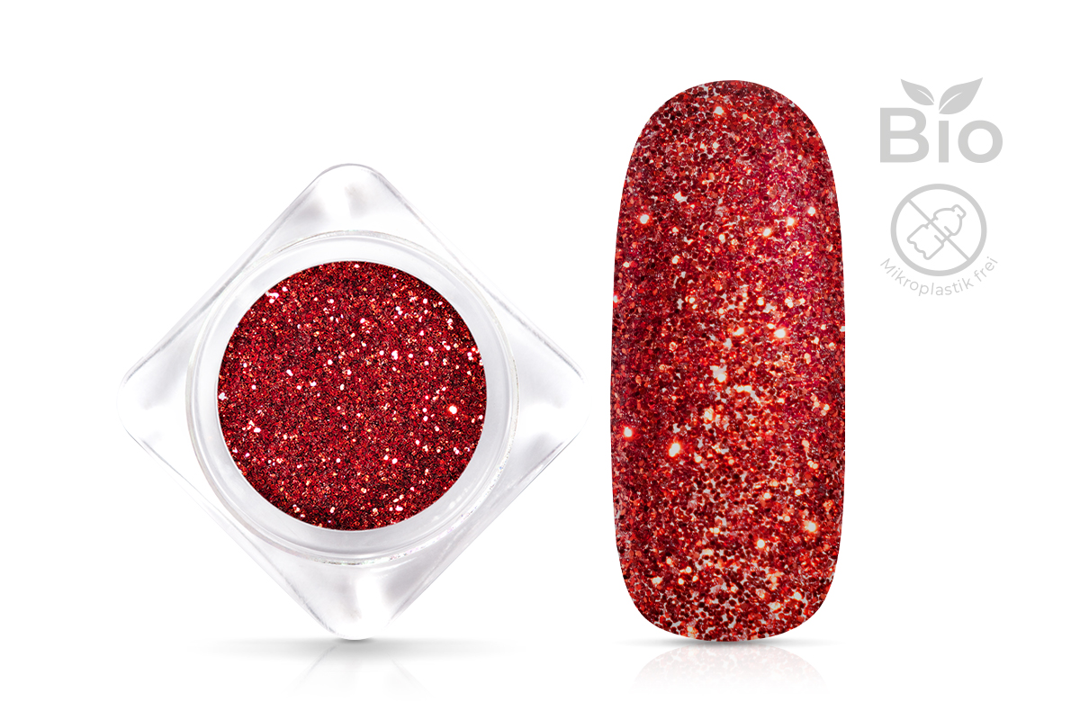 Jolifin organic glitter powder - bloody red