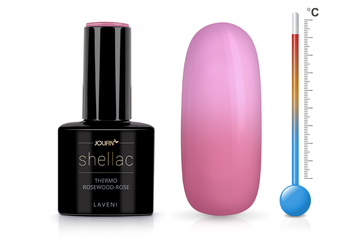 Jolifin LAVENI Shellac - Thermo rosewood-rose 10ml