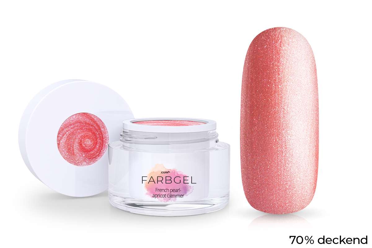 Jolifin Farbgel French pearl-apricot Glimmer 5ml