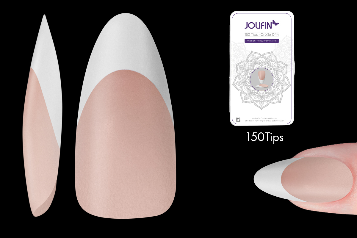 Jolifin 150 Tipbox Press-On Almond - French White