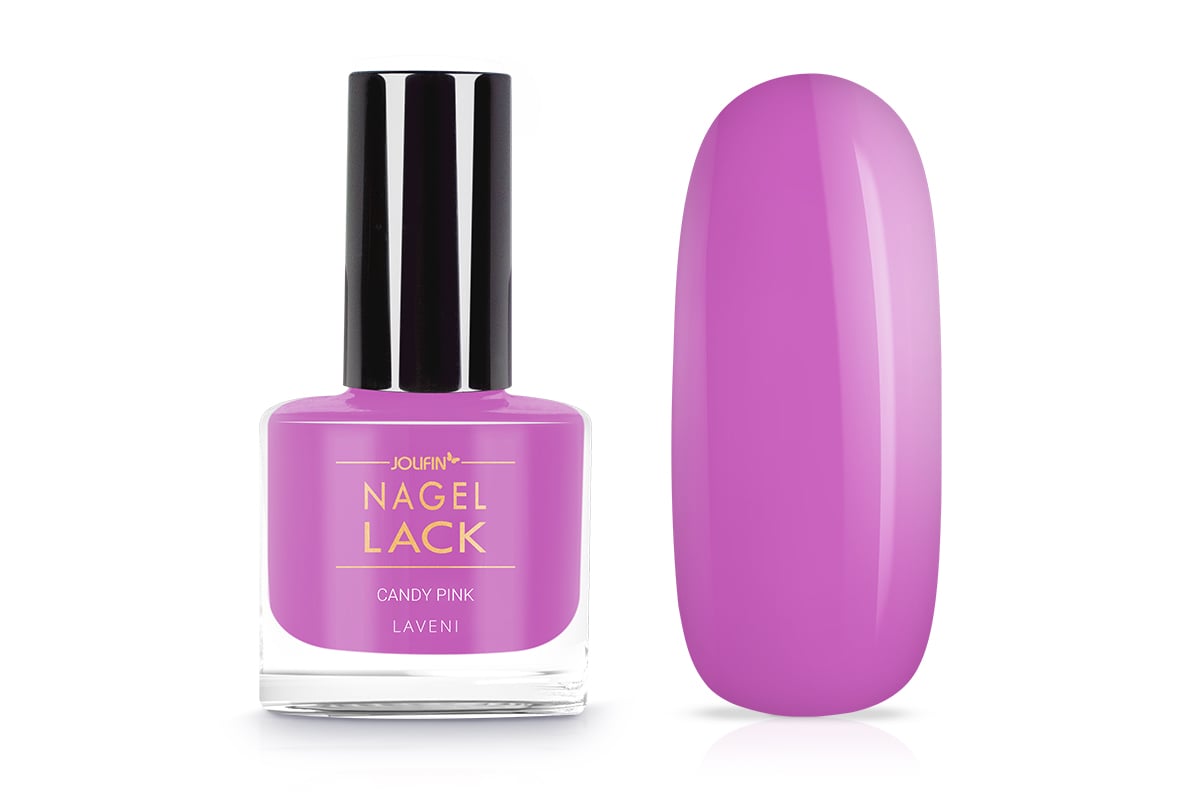 Jolifin LAVENI Nagellack - candy pink 9ml