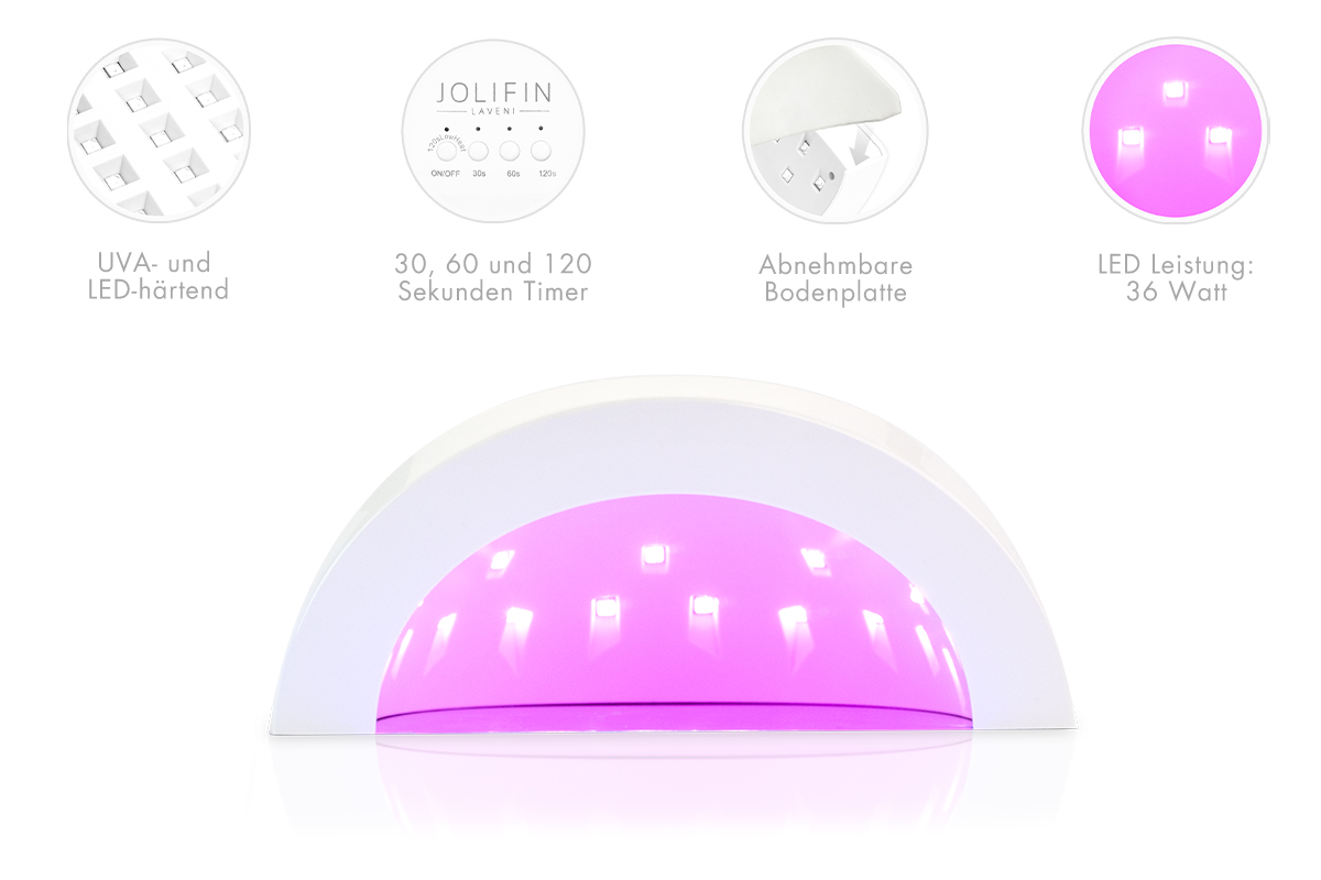 Jolifin LAVENI Dual UVA/LED Akku Lichthärtungsgerät - Neo