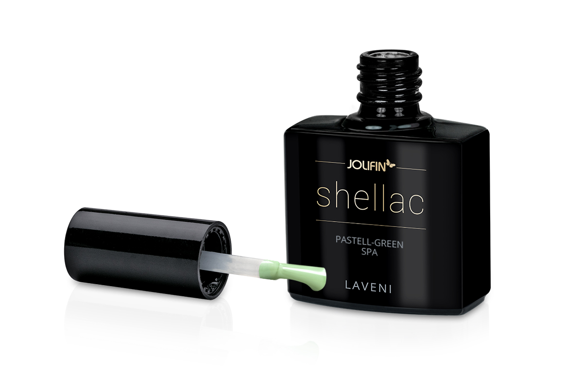 Jolifin LAVENI Shellac - pastell-green spa 10ml