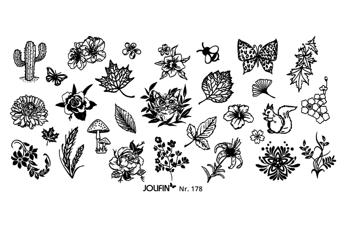 Jolifin Stamping-Schablone - Nr. 178