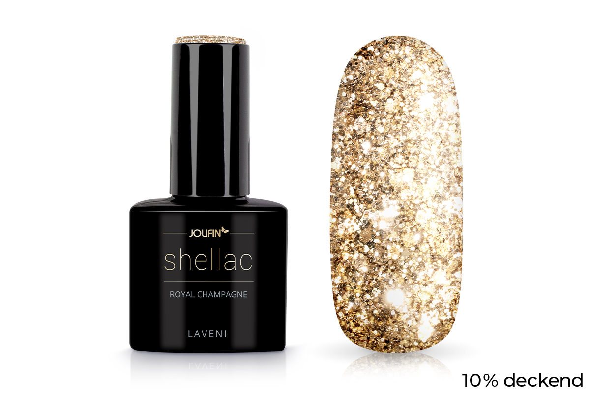 Jolifin LAVENI Shellac - royal champagne 10ml